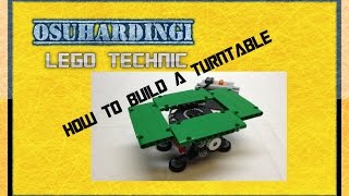 YouTube thumbnail: LEGO Technic Turntable Tutorial (Live build)