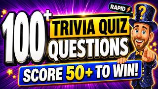 100+ FUN Questions Trivia Quiz ⚡ LIGHTNING General Knowledge Pub Quiz Challenge!