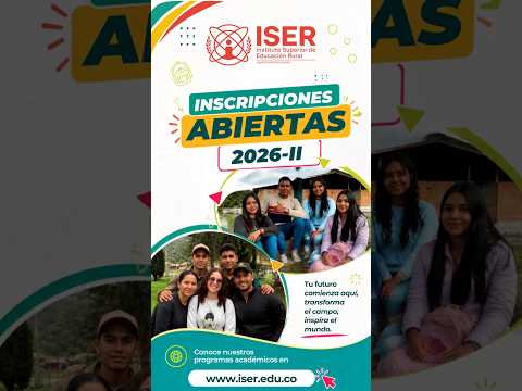 ¿Buscas dónde estudiar? 🎓 Conoce el ISER y transforma tu futuro 💚