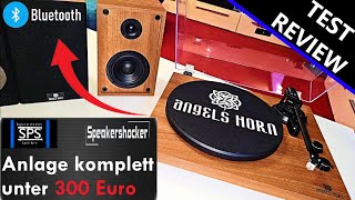 Günstige Anlage / Plattenspieler mit Lautsprechern Angels Horn Test | Review | Soundcheck.