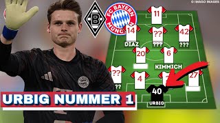 With Urbig in goal! How Bayern plays against Gladbach