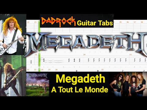 A Tout Le Monde - Megadeth - Guitar + Bass TABS Lesson