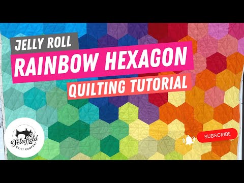 How to Make a Jelly Roll Hexagon Quilt