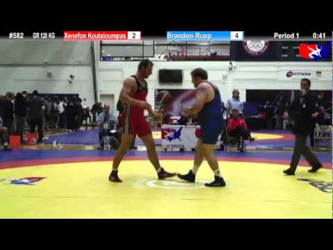 Schultz GR 120 KG 3rd Place: Xenofon Koutsioumpas (Greece) vs. Brandon Rupp (Sunkist Kids)