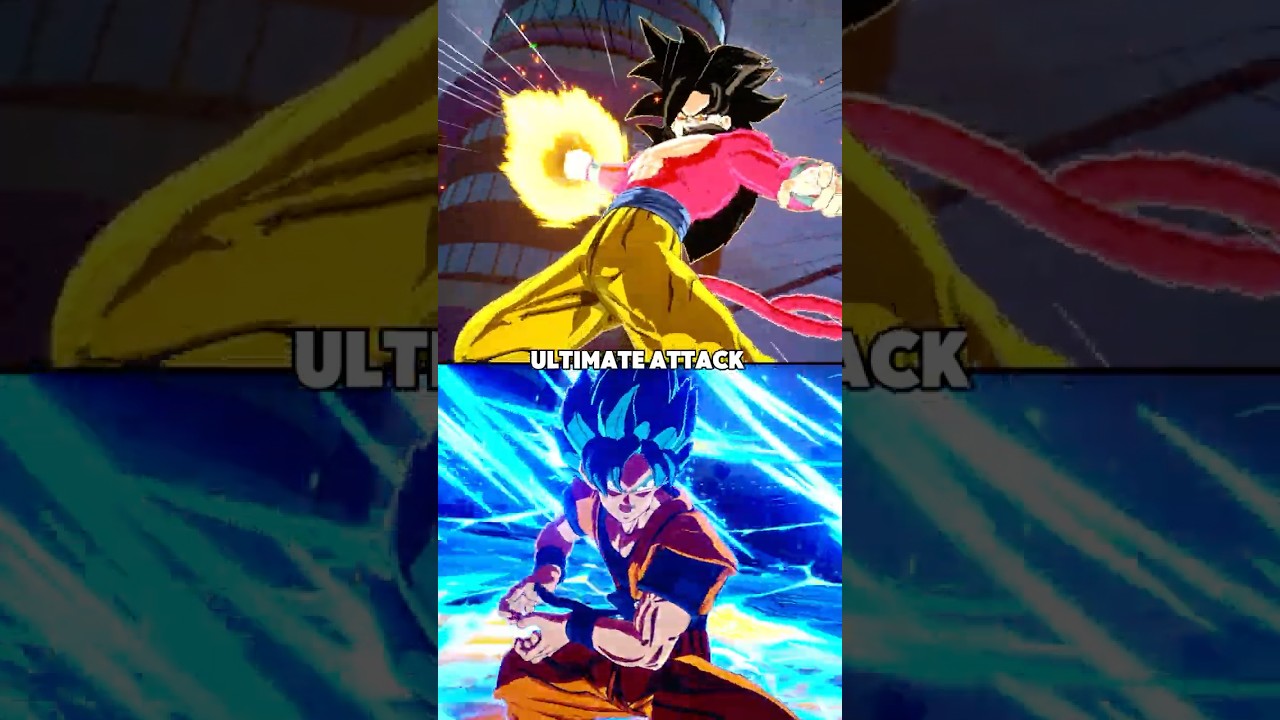 SSJ4 Goku (GT) vs SSB Goku (Super) - Sparking ZERO!