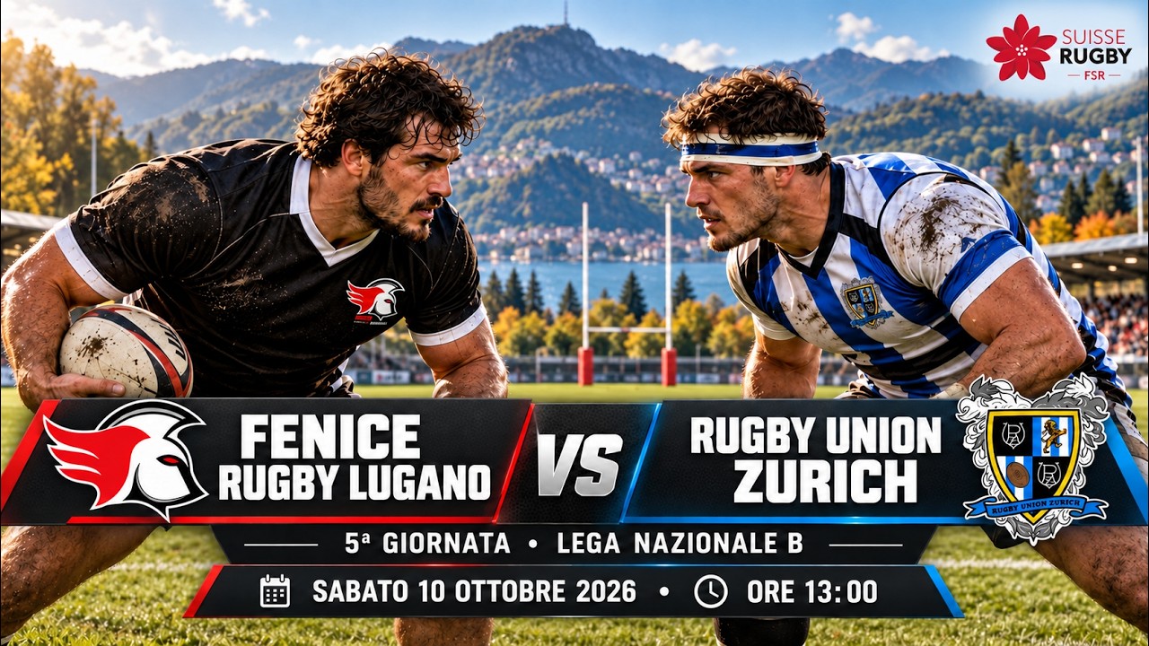 🏉 LIVE | Fenice Rugby Lugano 🆚 Rugby Union Zurich | 5ª Giornata LNB | Swiss Rugby Union #rugby