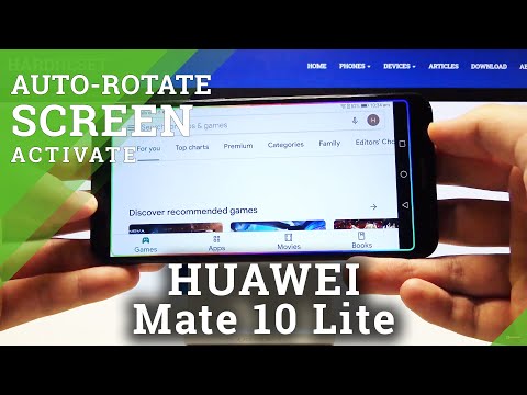 Turn On and Disable Auto-Rotation Screen Option - HUAWEI Mate 10 Lite