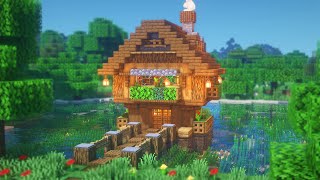 Minecraft: How to Build a Lake House | Simple Survival House Tutorial