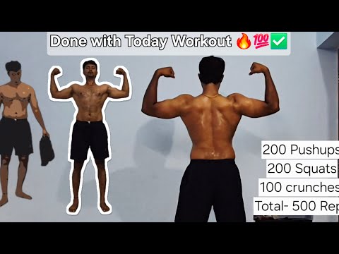 500-Reps | Natural Workout | Follow our channel for daily workout videos @sathish-Fitzone