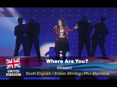 1998 UK: Imaani - Where are you now (2nd place at the Eurovision Song Contest in Birmingham)