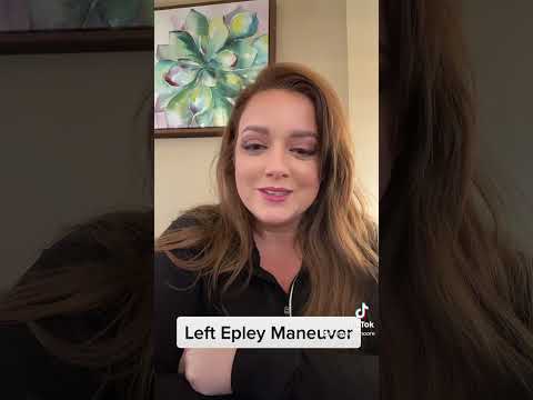 Left Epley maneuver