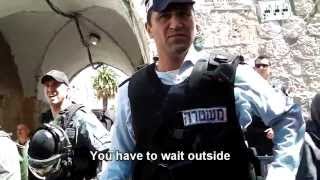 Amu goes to pray at al Aqsa