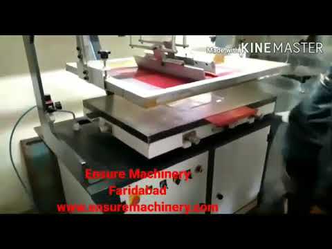 Semi-automatic color coated jet screen printing machine, 380...
