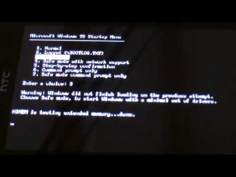 Windows 95 on Android: Safe mode is a huge fail.