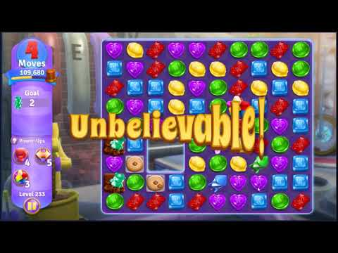 Wonka's World of Candy Level 233 - NO BOOSTERS + FULL STORY 🍫 | SKILLGAMING ✔️