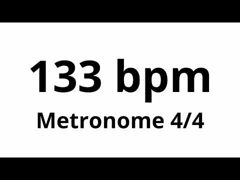 133 bpm tempo ' metronome ' 4/4