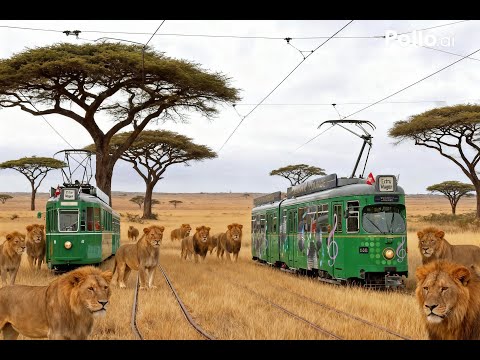 Löwen und Drämmli am Schänzli