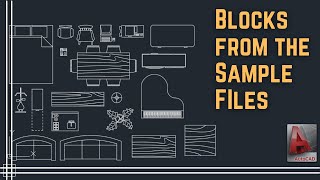 Autocad 2023 - Use Blocks from the Sample files