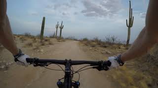 End of the trail approaching the parking area