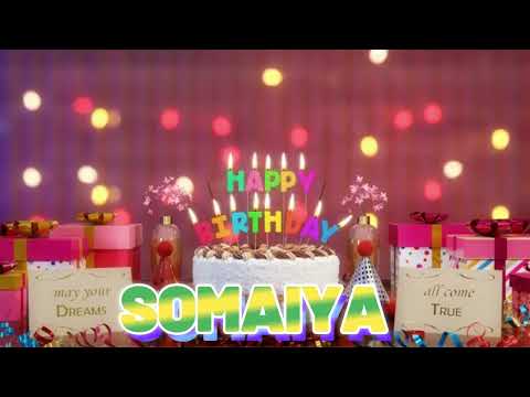 SOMAIYA Happy Birthday Song with Names 🌟 Happy Birthday to You