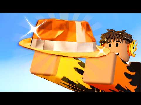 Ich habe einen orangefarbenen Glitzer-Fedora eingetauscht.