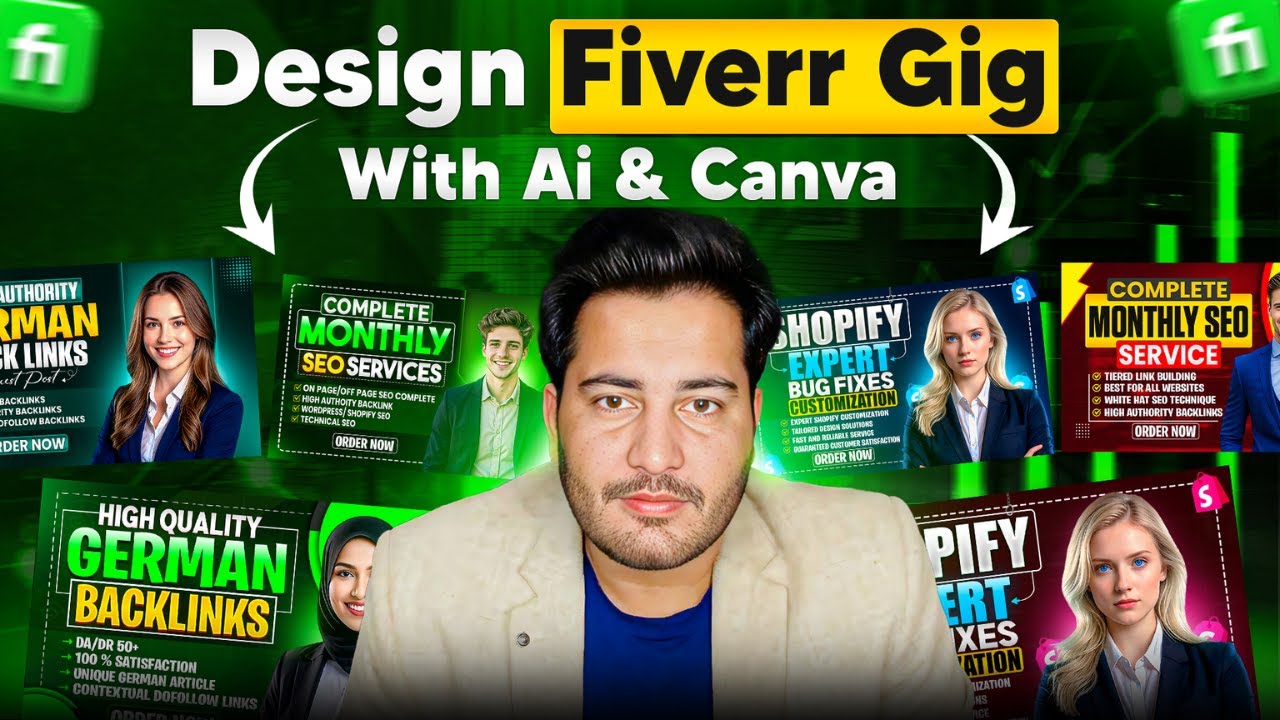 How to create Responsive Gig Image on Fiverr with Canva & AI in 5 Minutes? 2026 Latest