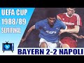Bayern Munchen 2 -2 Napoli, Coppa Uefa 1988-1989, full match