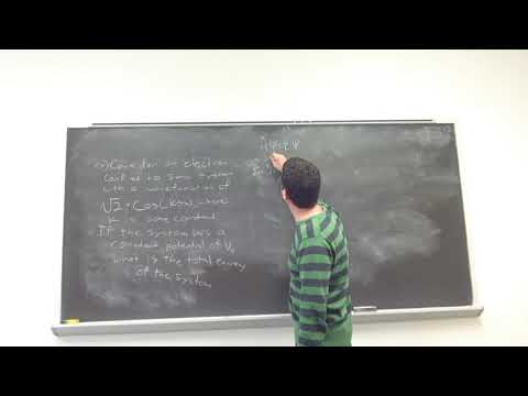 Physical Chemistry: The Hamiltonian and Schrodinger Equation