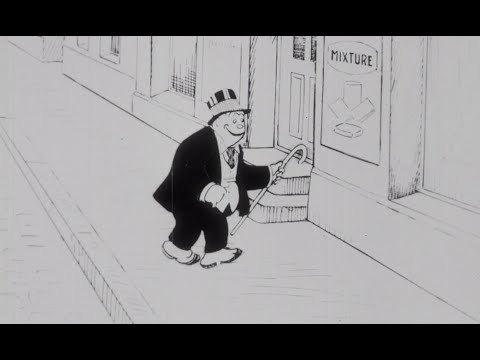 Bringing Up Father - Jiggs Has Run Away (1927) - Norwegian animated advert (English subtitles)
