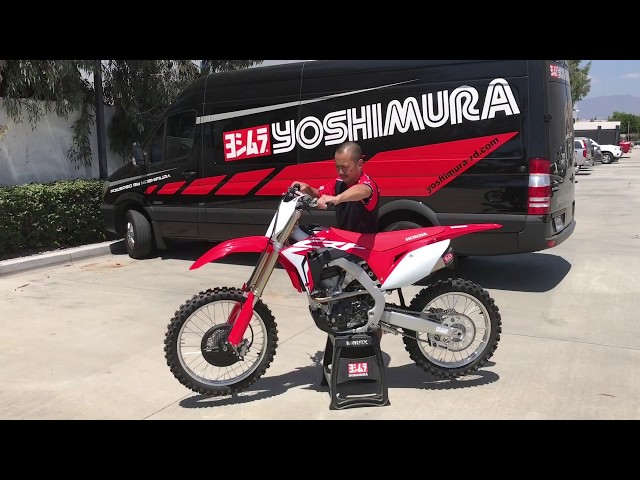 Yoshimura RS-9T Signature Dual Slip On SS Exhaust Pipe Honda CRF250R-RX 5
