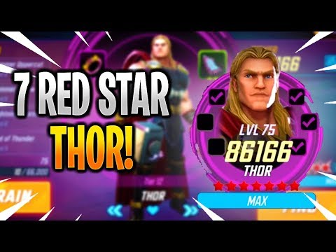 *NEW* 7 RED STAR THOR GAMEPLAY! - MARVEL Strike Force - MSF