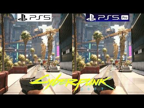 Cyberpunk 2077 PS5 vs PS5 Pro - Patch 2.3 - Graphics Comparison - Framerate - 4K - Loading Times