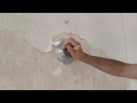 Alisar paredes de gotelé al temple. Video de un cliente.