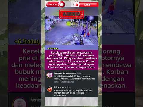 Viral, kecelakaan dan motor meledak dijalan raya