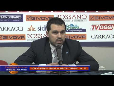 Scafati Basket Givova Vs Paffoni Omegna  89 - 70  sala stampa