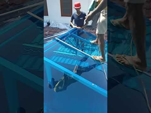 polycarbonate sheet installation #ytshort #shortvideo #viral #polycarbonatesheet