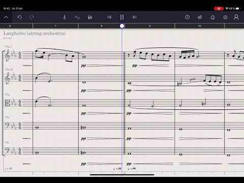 Larghetto (string orchestra) - StaffPad and Berlin Strings