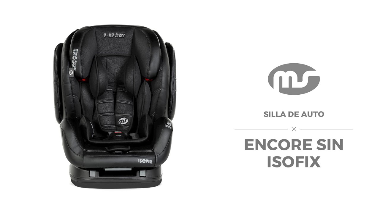 silla de auto grupo 1+2+3 ENCORE instalación sin isofix, puede usarse con isofix(enlace descripción)