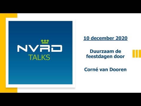 NVRDtalk: Corné van Dooren over Duurzaam de feestdagen door VOEDSELVERSPILLING
