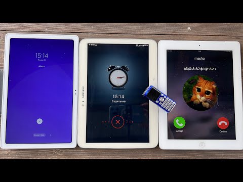 Set an Alarm on your Tablet incoming Call Samsung & IPad 4