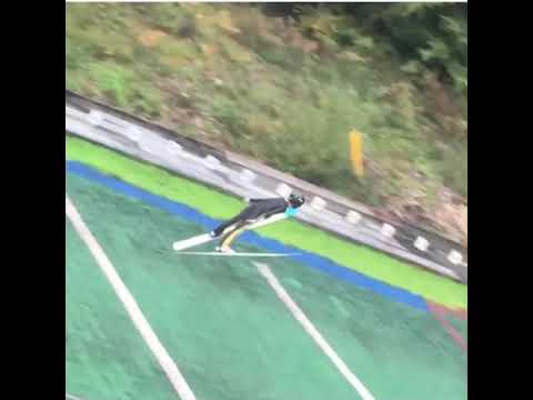 Olav Prestegaard 103m+ with telemark in Villach