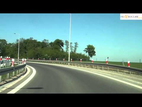 Droga z Autostrady A4 do lotniska. Wrocław