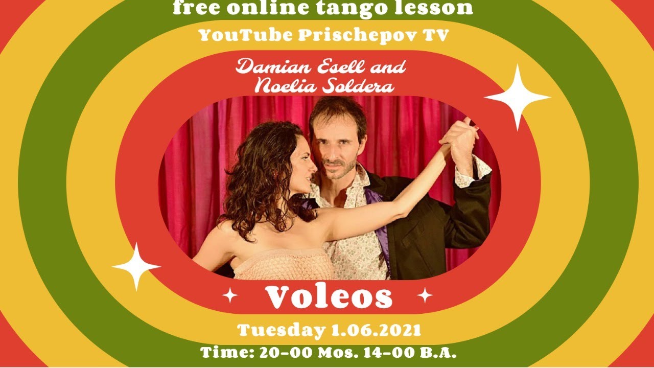 Lesson "Voleos"  Damian Esell and Noelia Soldera #voleo #boleo #tango #tangolesson #freetango