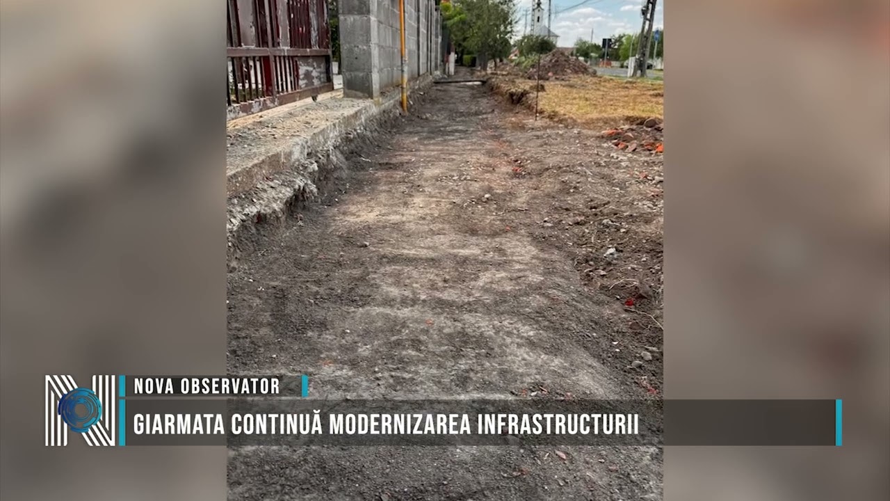 Giarmata continuă modernizarea infrastructurii
