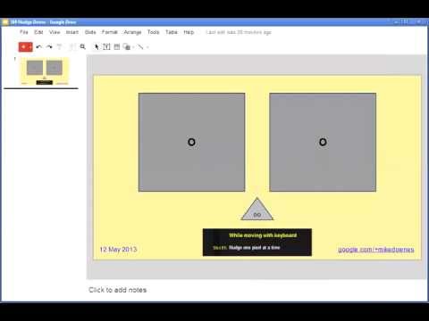 How to move objects one pixel at a time in Google Slides by Mike Downes