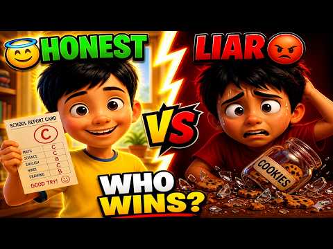 Honest Kid vs Liar Kid 😡❤️ | Why Telling the Truth Matters! #HonestKidVsLiarKid