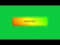 Green Screen Subscribe Button With No Copyright Claim | Copyright free Green Screen Subscribe Button