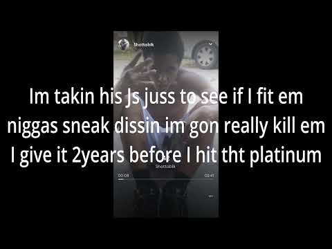 Shottablk - 100 SHOTS REMIX (Official Lyric Video) ReProd.by H2O YAM