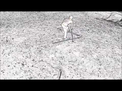 "Duck walk" as an effective practice method for telemark skiing jump turns on steep slopes.