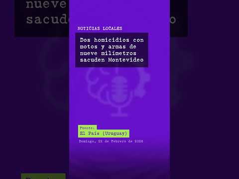 Dos homicidios con motos y armas de nueve milímetros sacuden Montevideo